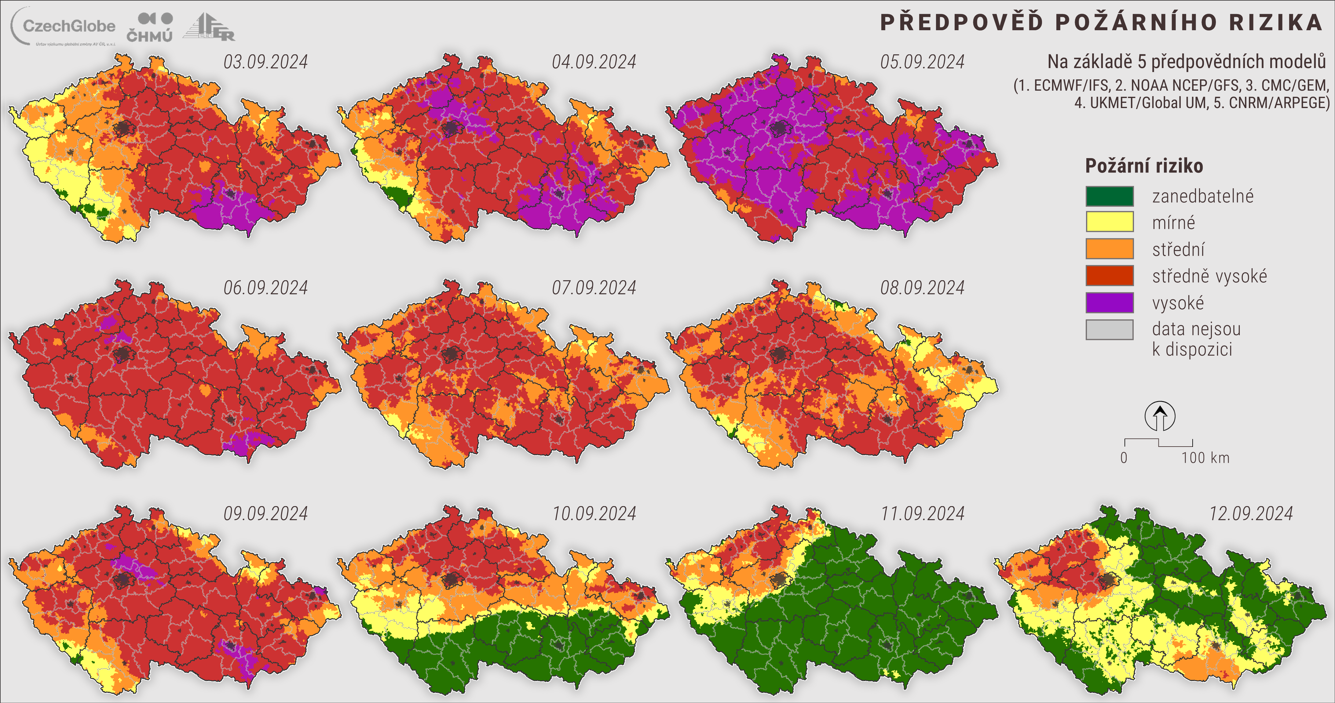 Fire danger is high and long lasting in Czechia, not a typical September situation