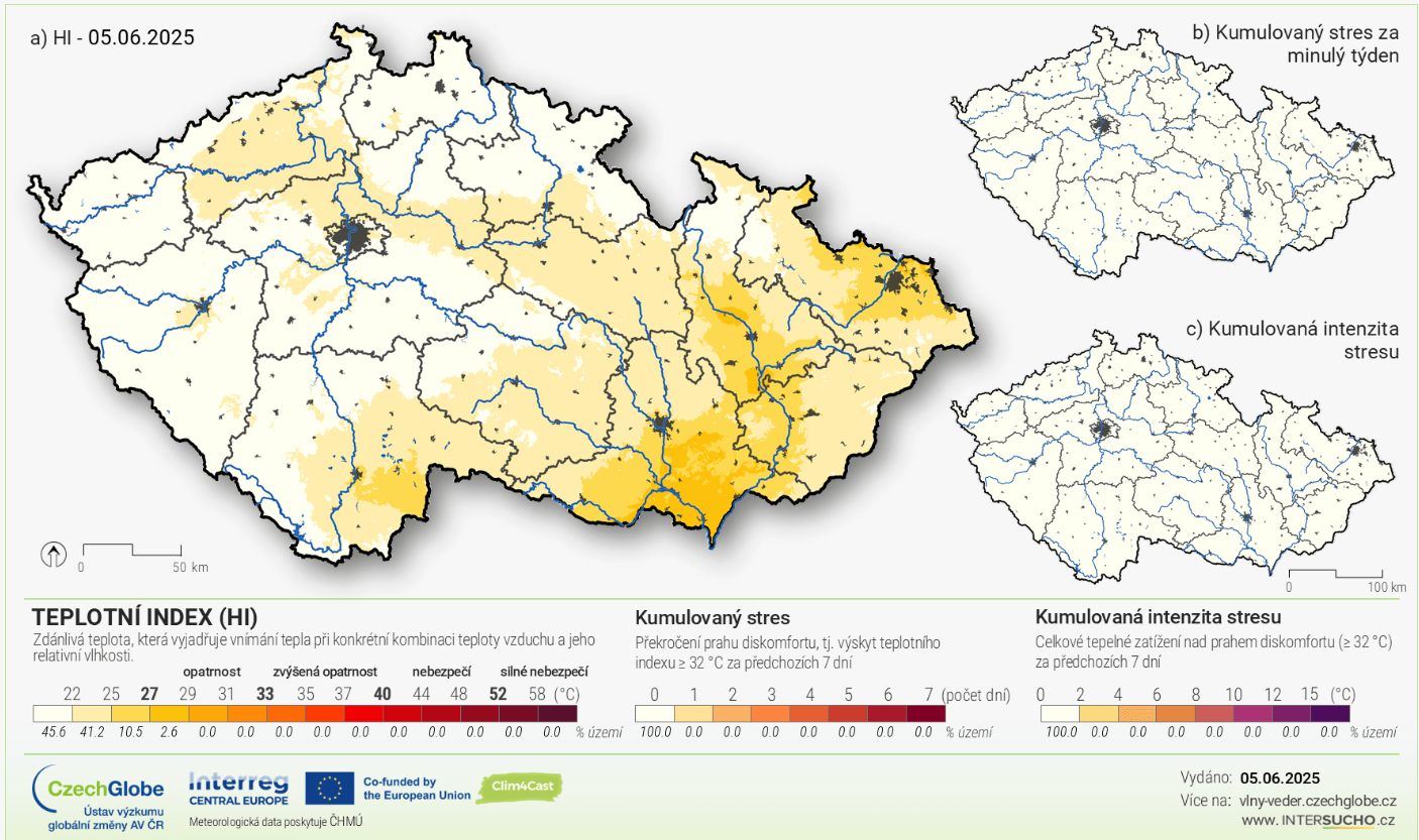 New monitoring of the heat wave risks